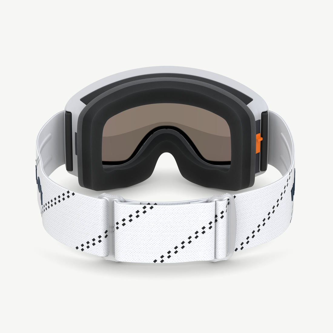 Reverse image of VALLON Crossroads ski goggles in white-green