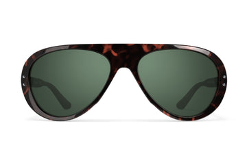 VALLON and Royal Enfield Special Edition Moto Aviators sunglasses for motorcycles Green/Tortoise