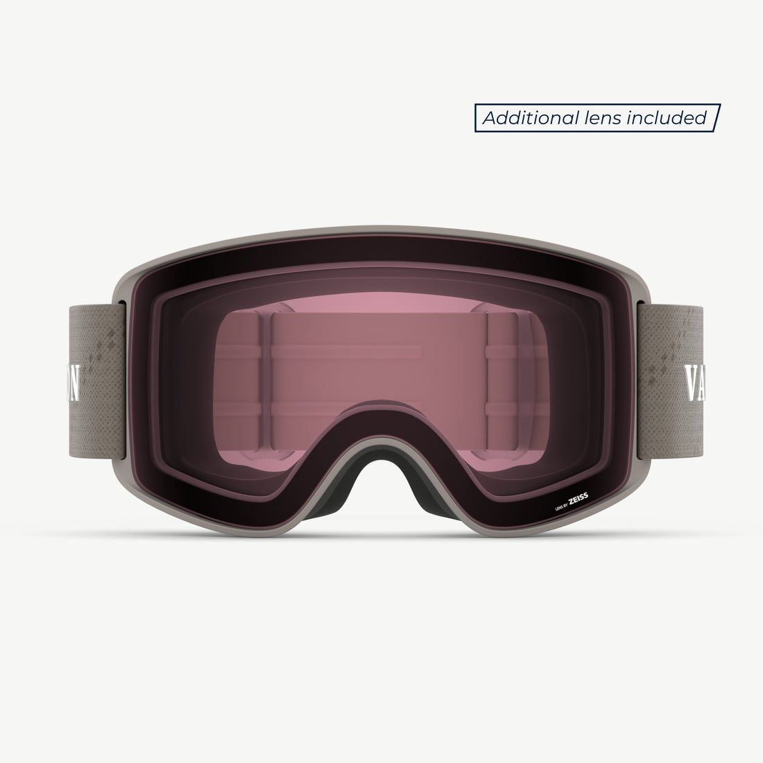 Crossroads Sand-Copper high performance ski goggles from VALLON with additional Cat. 2 purple lens from ZEISS