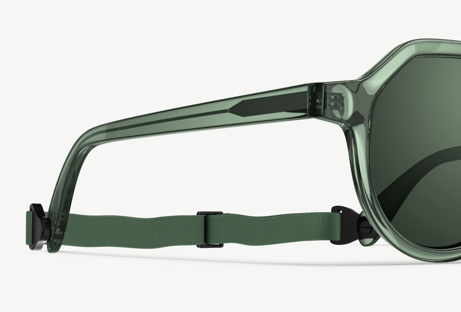 Close up of VALLON sports headstrap