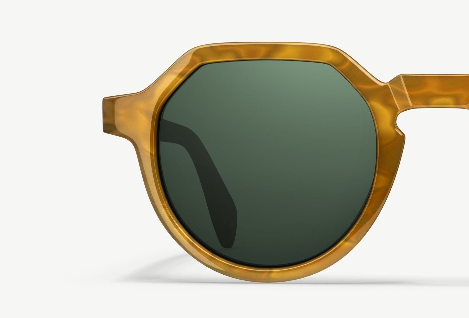 Close up of V52 lens on Arlo sunglasses