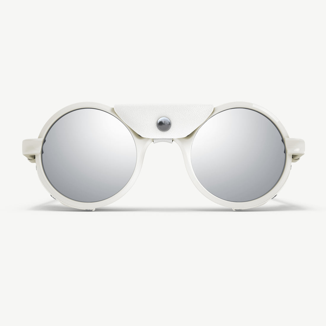 Heron Glacier Cat. 4 full-mirror sunglasses in off-white