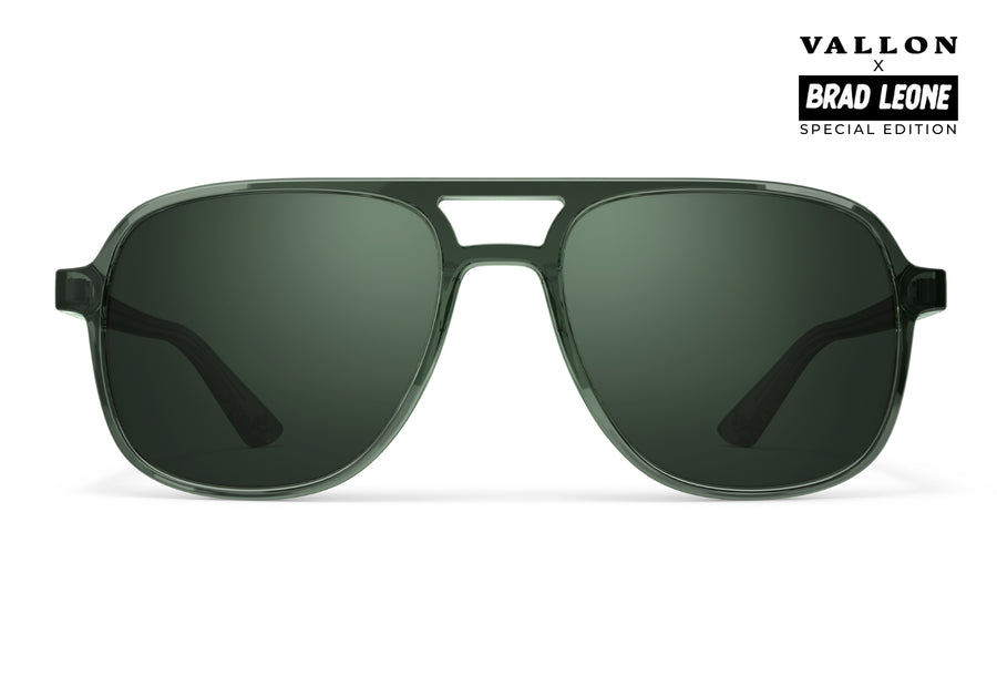 Howlin' green Brad Leone special edition performance sunglasses by VALLON.