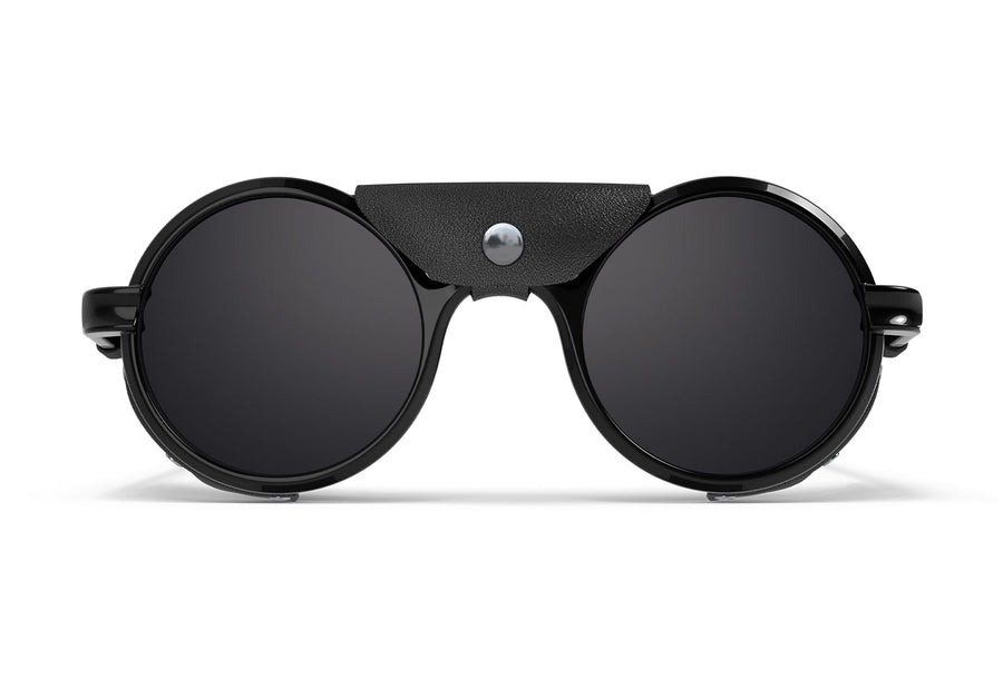 black round goggles Heron Ocean Side Shield Sunglasses
