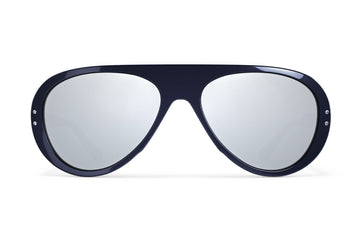 Ski Aviators blue tricoloured sunglasses by VALLON