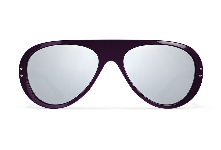 Ski Aviators tricolor purple sunglasses by VALLON