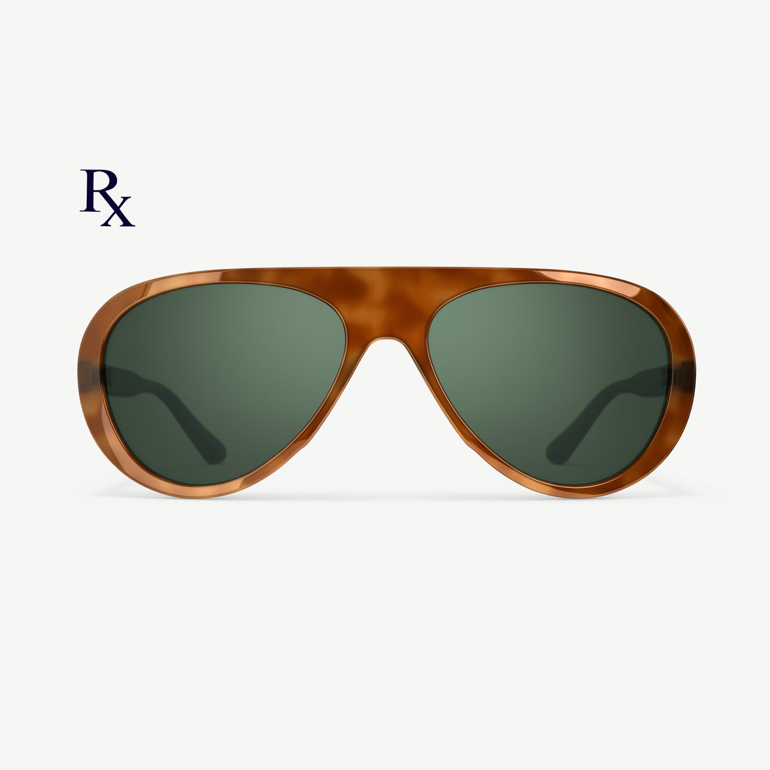 Surf Aviators sunglasses from VALLON available with prescription (Rx) lenses in tortoise