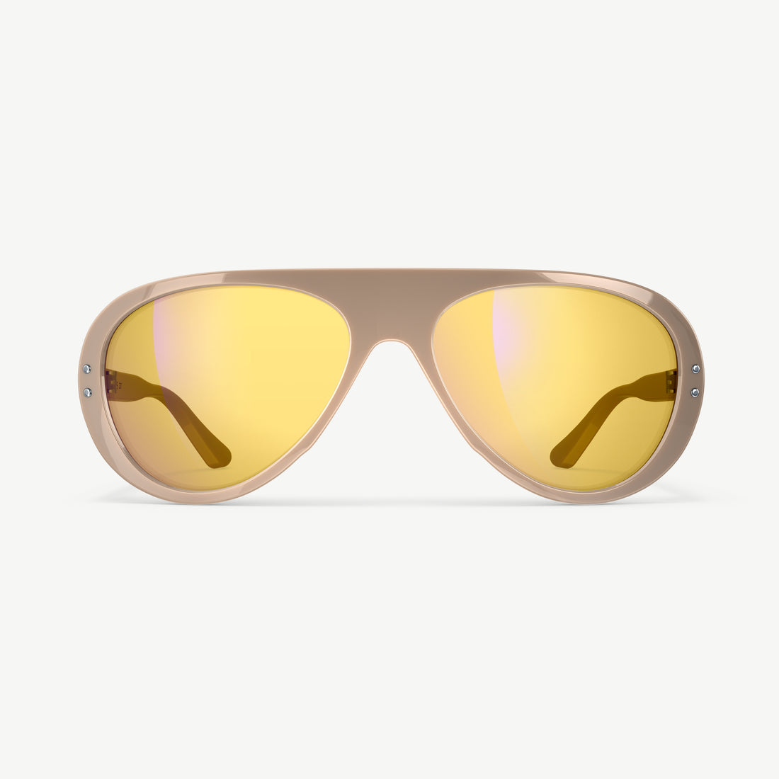 Yellow-tinted VALLON Moto Aviators sunglasses
