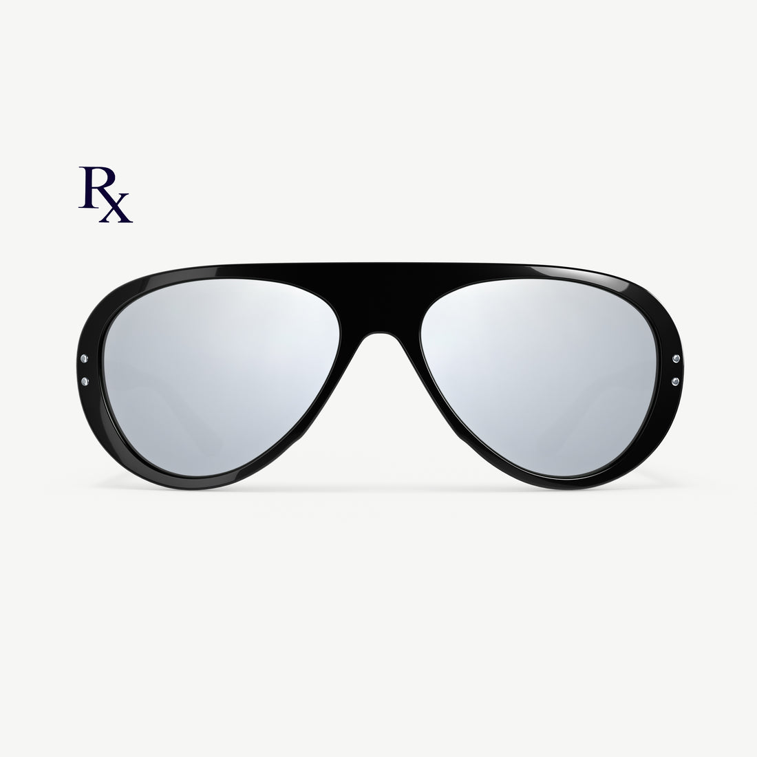 Black Ski Aviators sunglasses from VALLON with Rx prescription lenses