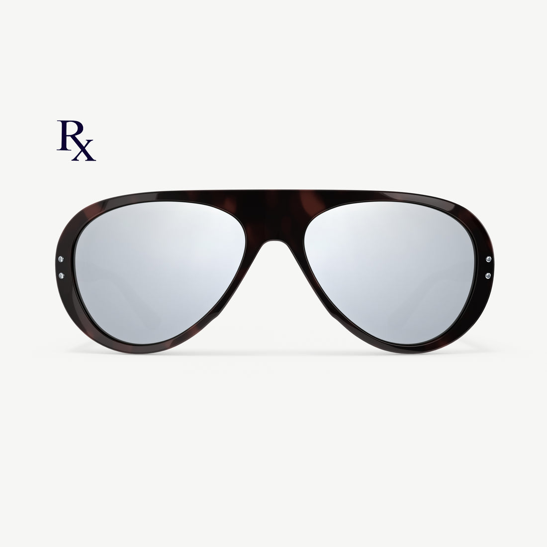 Ski Aviators Dark Tortoise sunglasses from VALLON with Rx prescription lenses