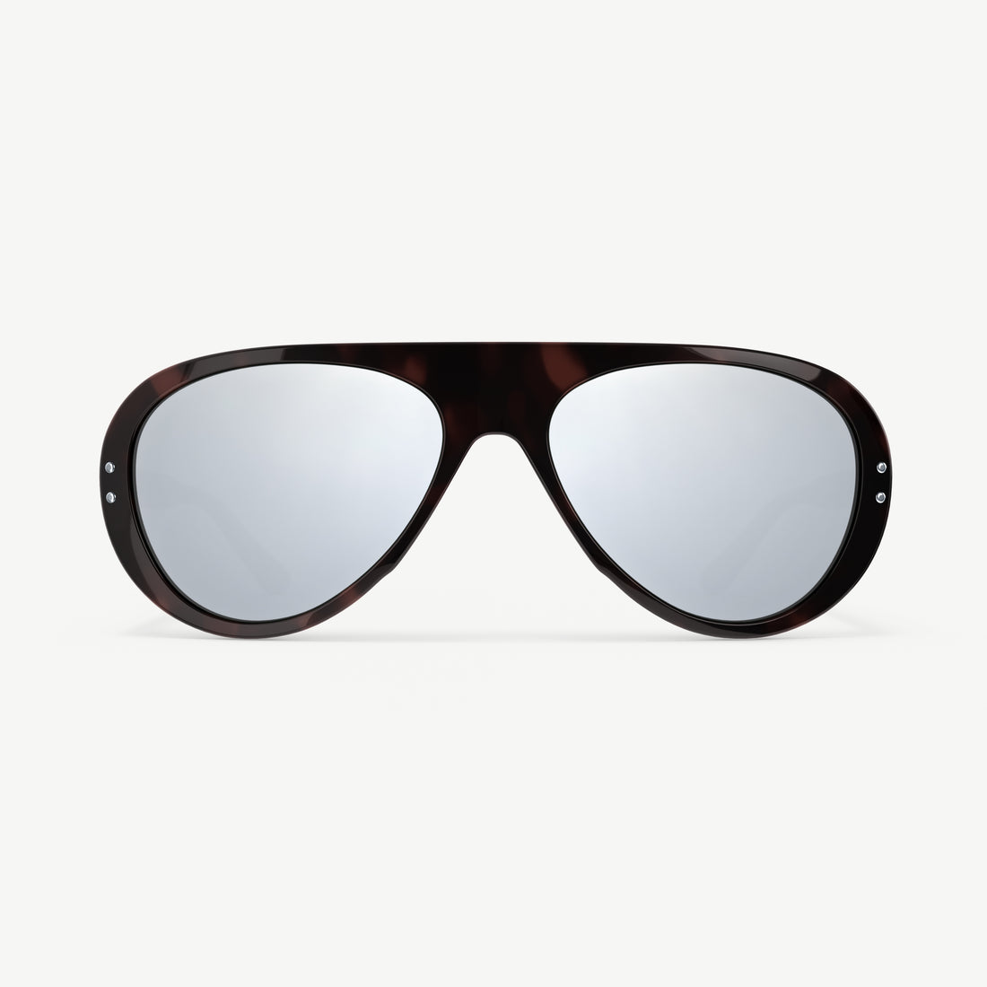 Ski aviator classic 70s-inspired sunglasses from VALLON in Dark Tortoise
