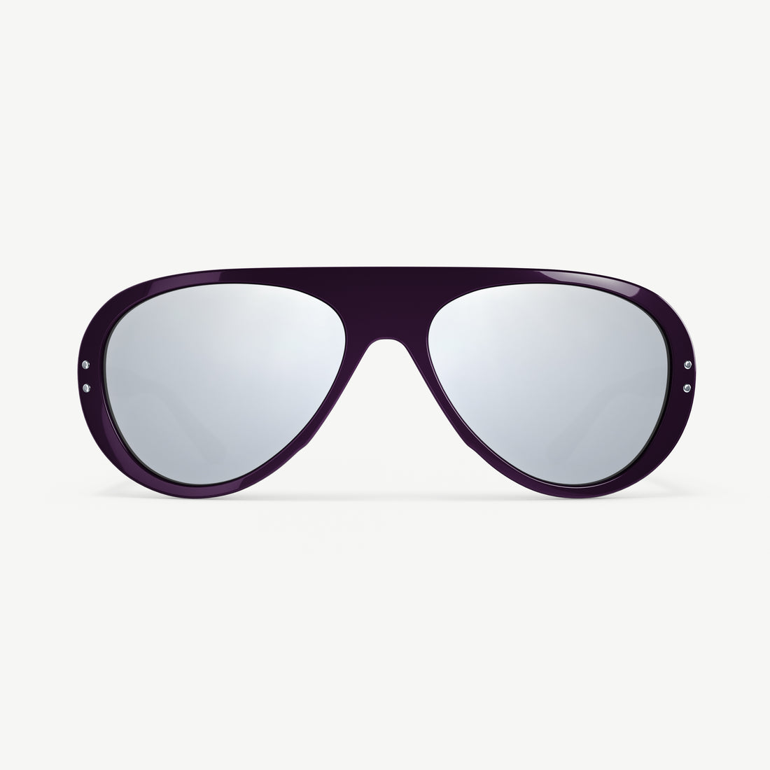 VALLON 70s-inspired Ski Aviators sunglasses in Tricolor Purple