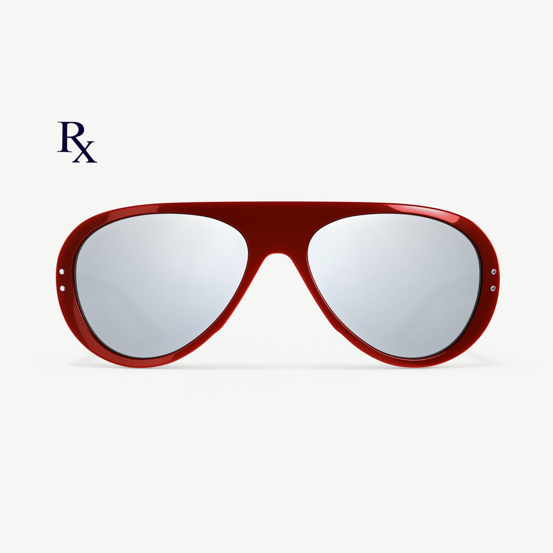Ski Aviators Tricolor Red from VALLON with Rx prescription lenses