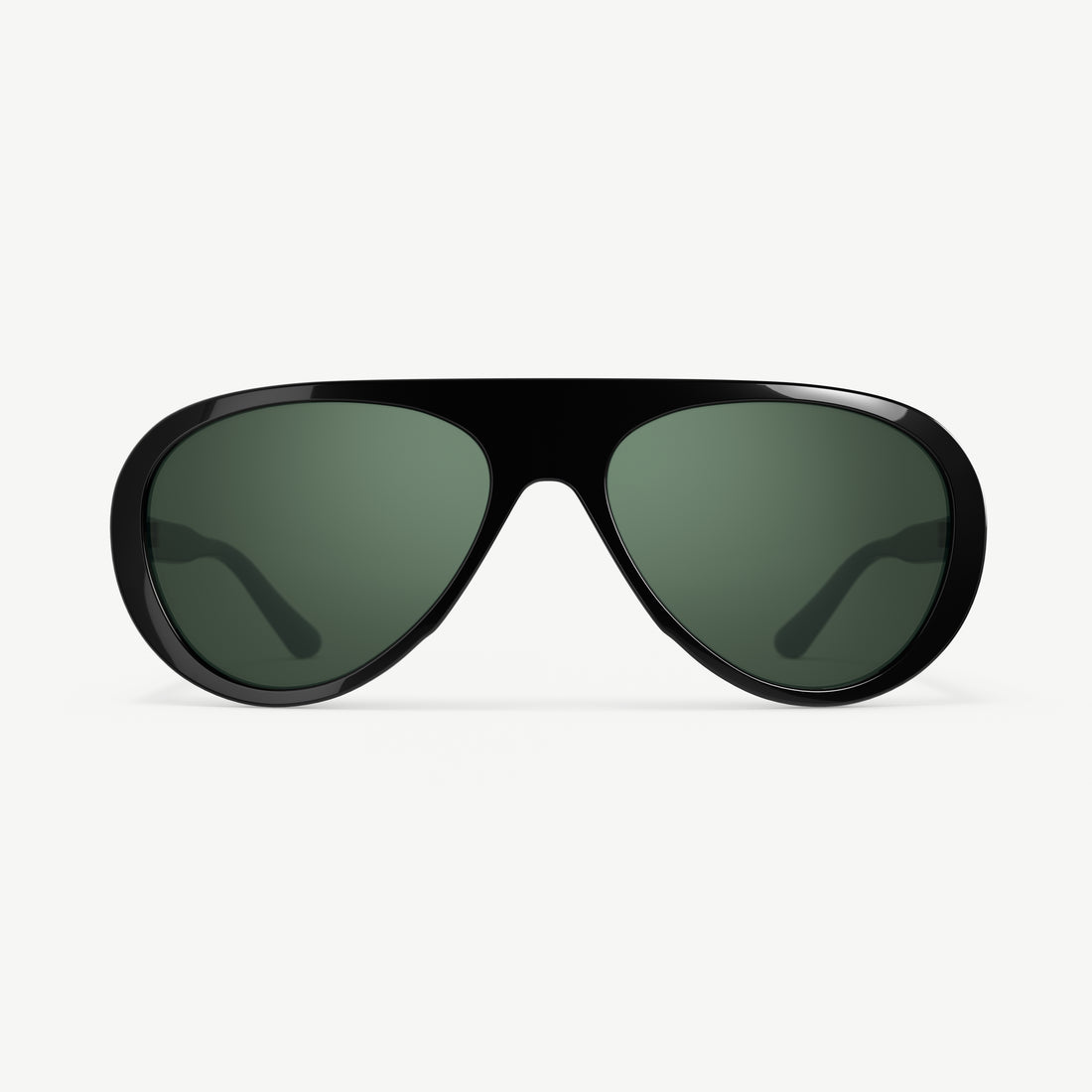 Surf Aviators polarized retro 70s-inspired sunglasses from VALLON in Black