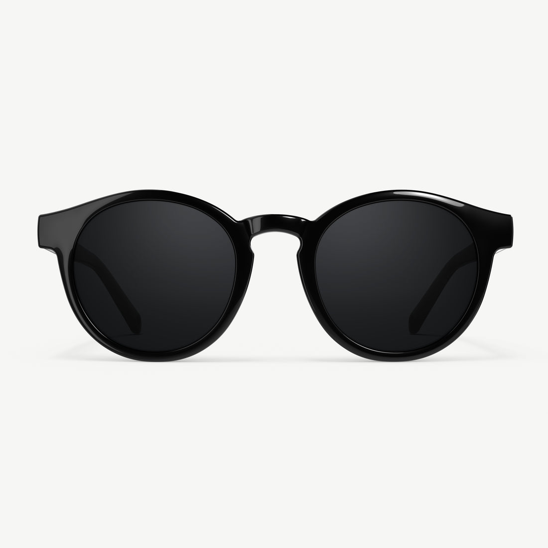 Waylons round sunglasses from VALLON in black with V52 lenses