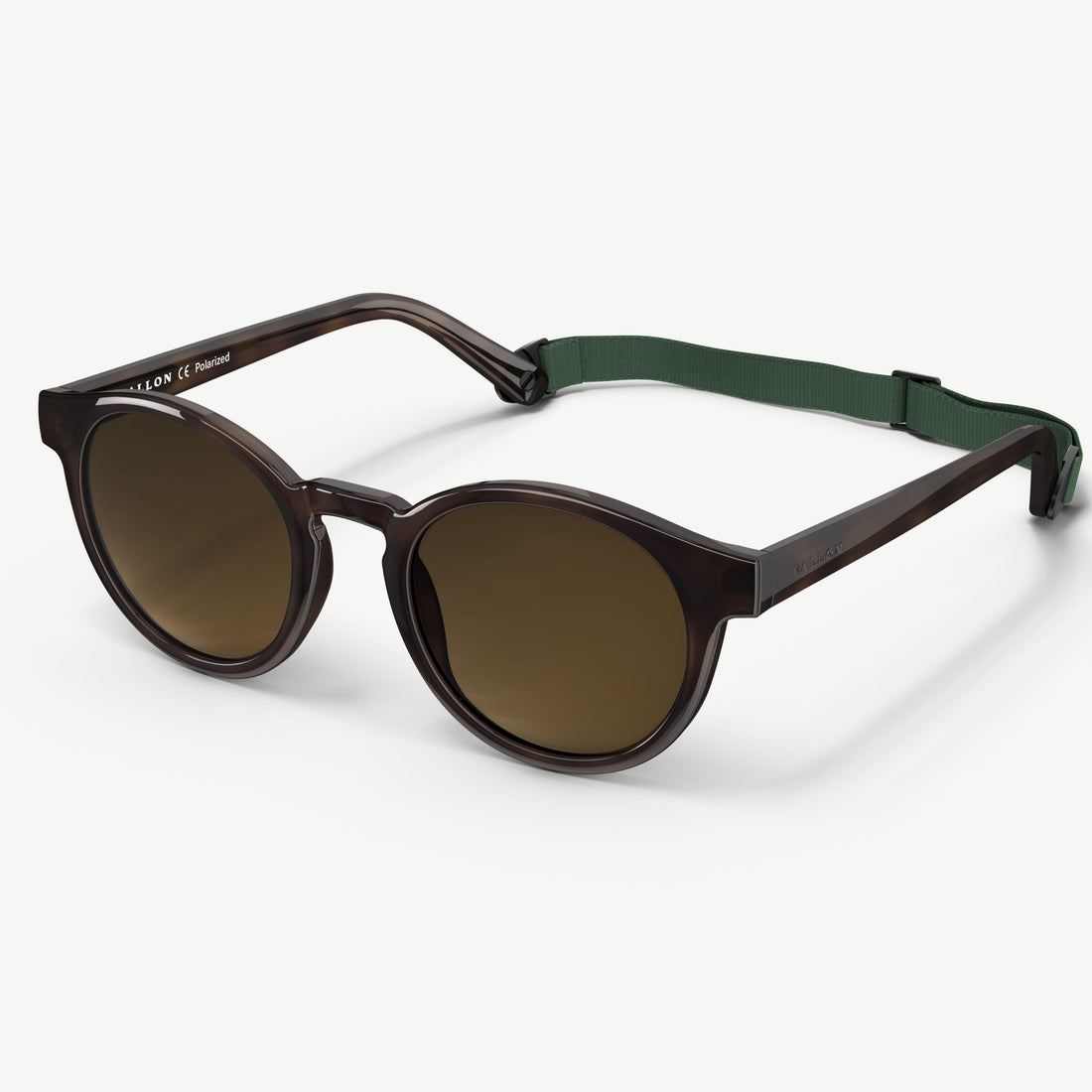 Waylons round sunglasses from VALLON with detachable sports headstrap