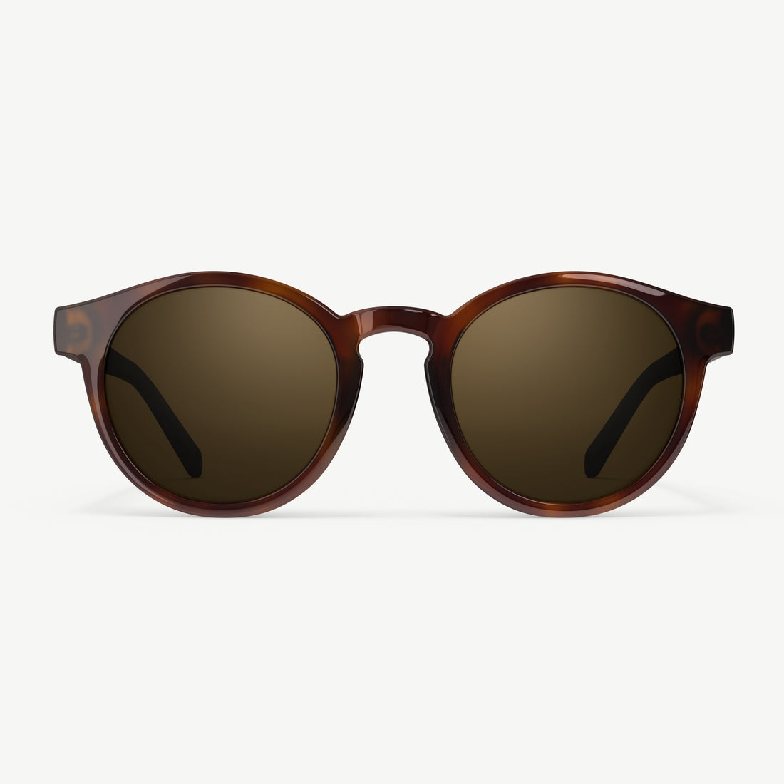 Waylons round sunglasses from VALLON in chestnut