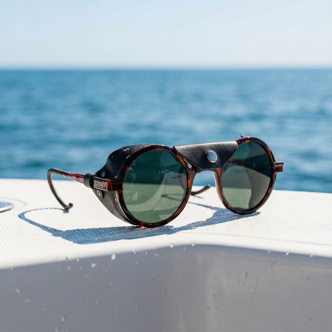 Heron Ocean sunglasses from VALLON in Tortoise offer Cat. 3 polarized sun protection
