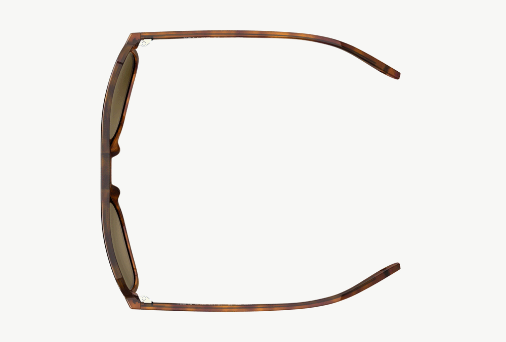 Animated GIF showing the flexible temple ends of Howlin' sunglasses from VALLON