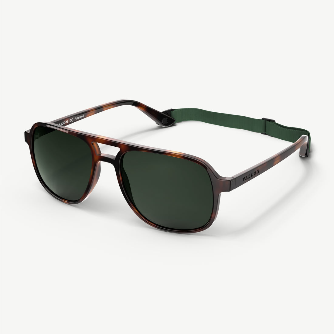 Side view of Howlin' sunglasses from VALLON with detachable sports headstrap for sporty pursuits and secure fit