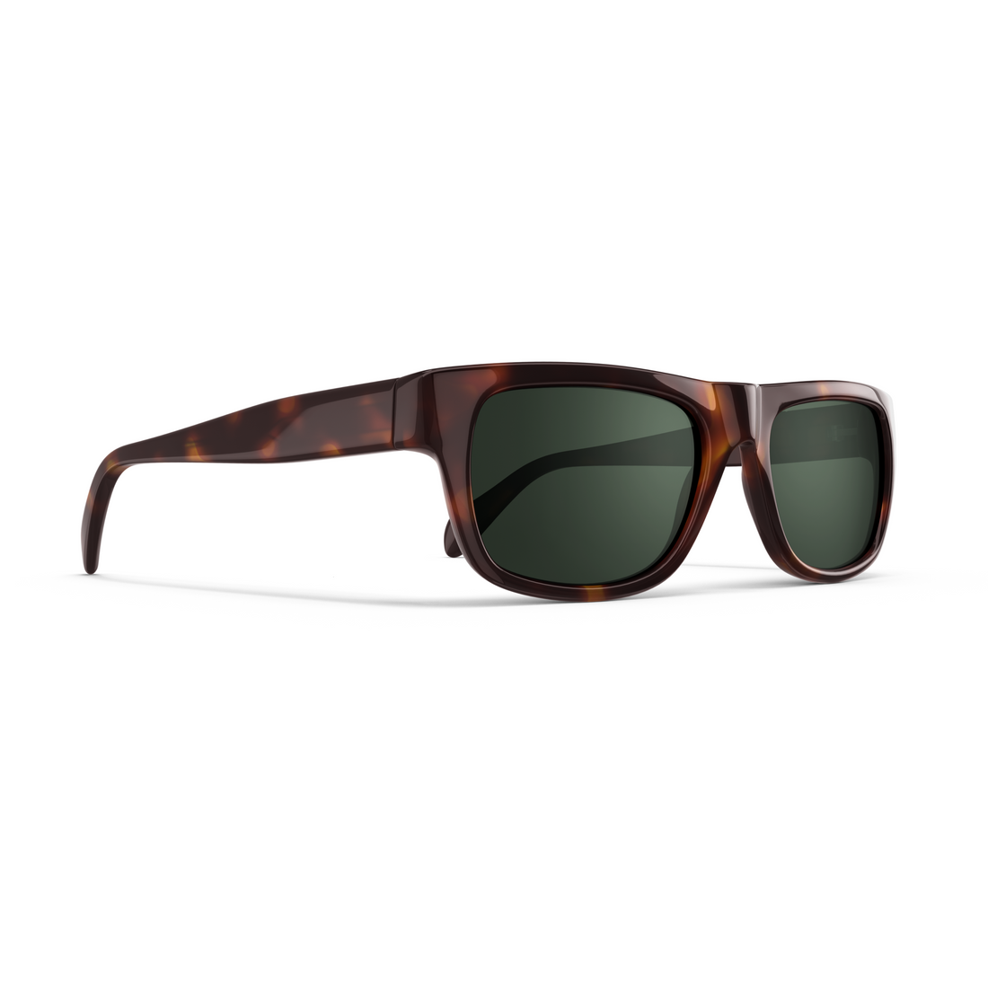 Side view of June Cat. 3 women's rectangular sunglasses from VALLON with V52 optics and acetate frame