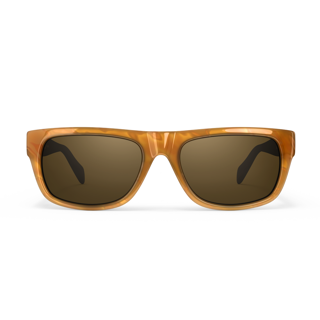 June Cat. 3 women's rectangular sunglasses from VALLON with V52 optics in horn