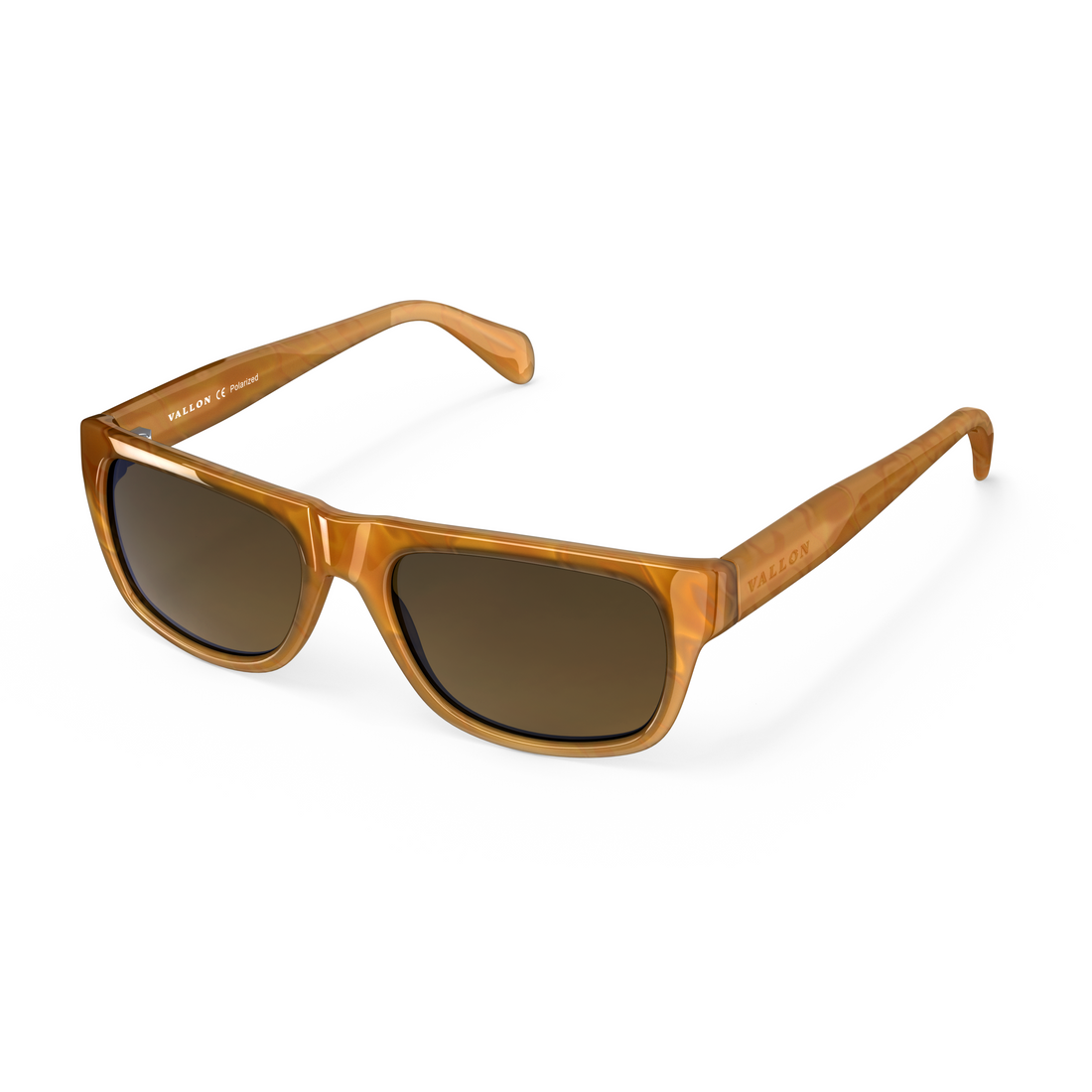 June Cat. 3 women's rectangular sunglasses from VALLON with V52 optics and premium acetate frame
