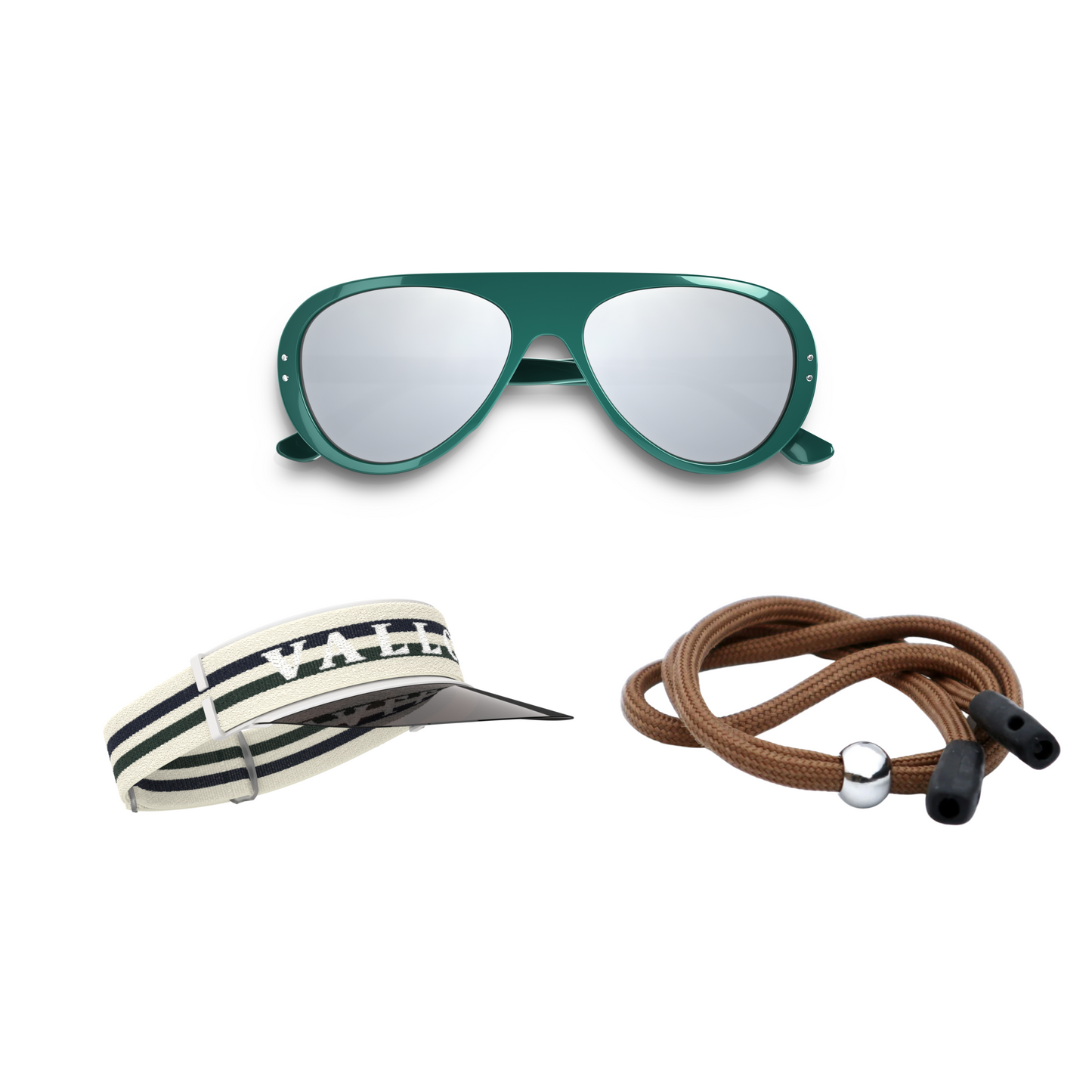 Green / Off-White / Brown