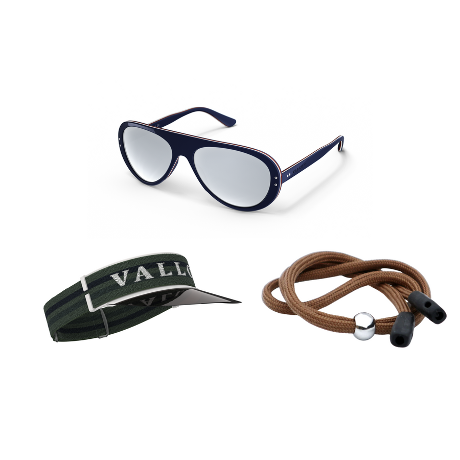 Tricolor Blue / Green / Brown