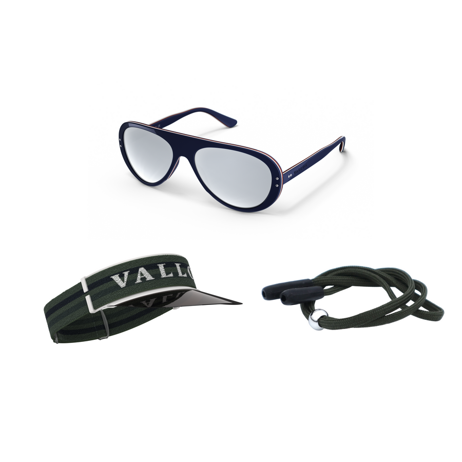 Tricolor Blue / Green / Green