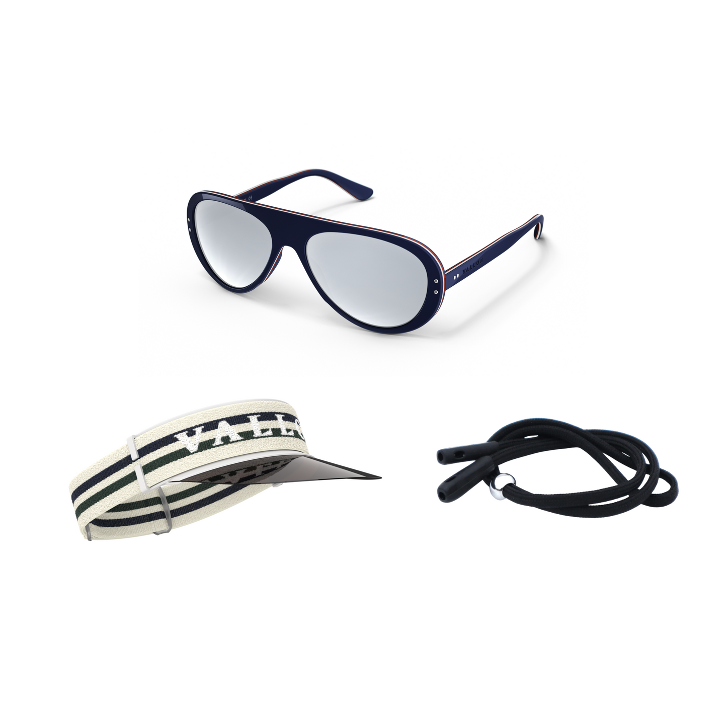 Tricolor Blue / Off-White / Black