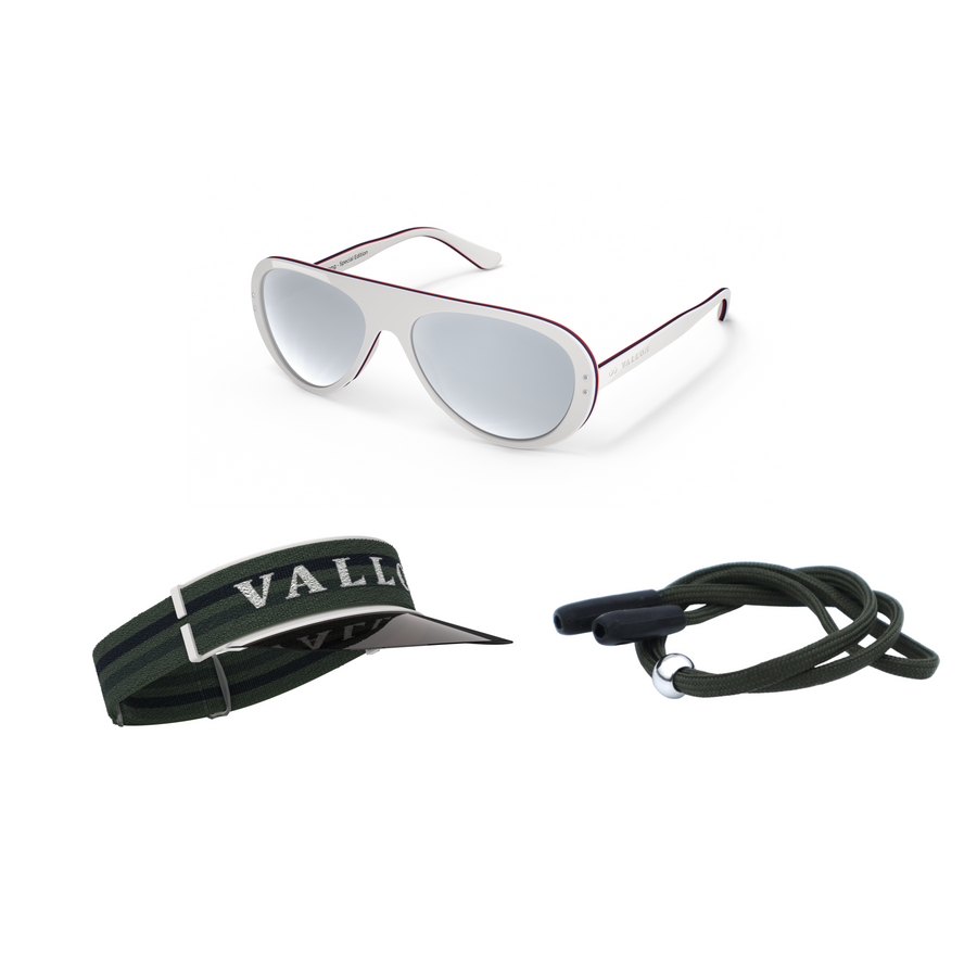 Tricolor White / Green / Green