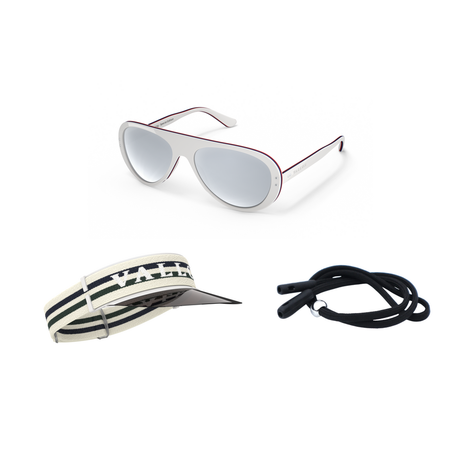 Tricolor White / Off-White / Black