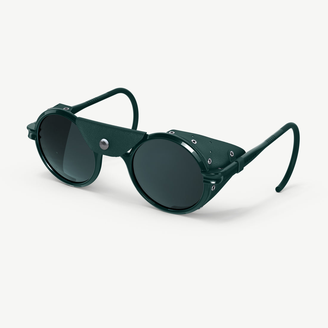 Side view of Heron Mountain sunglasses from VALLON with Cat. 3 lenses and genuine leather side shields