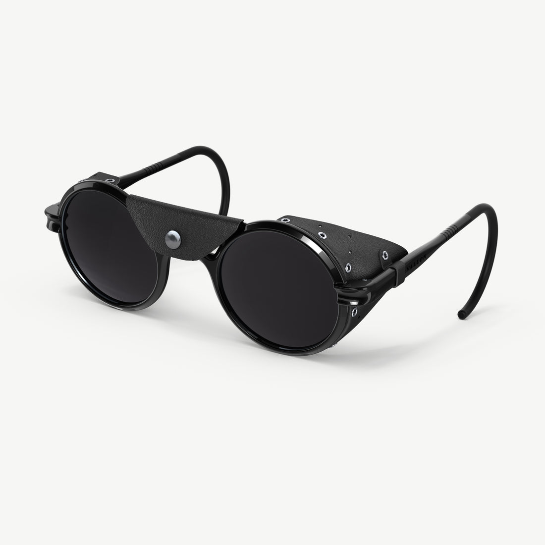 Side view of Heron Ocean ultimate side shield protection polarized sunglasses for the open water