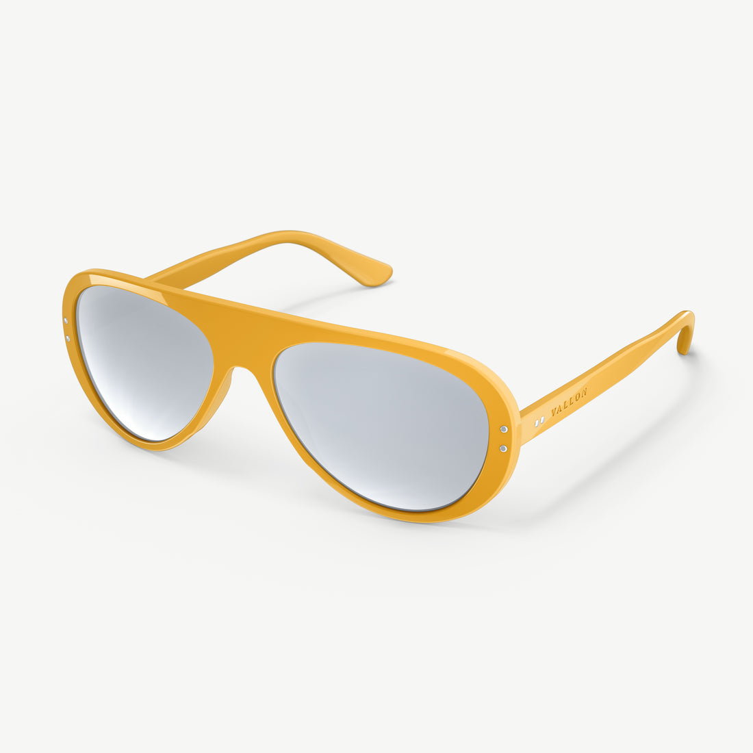 70s retro-inspired Ski Aviators sunglasses in Yellow from VALLON