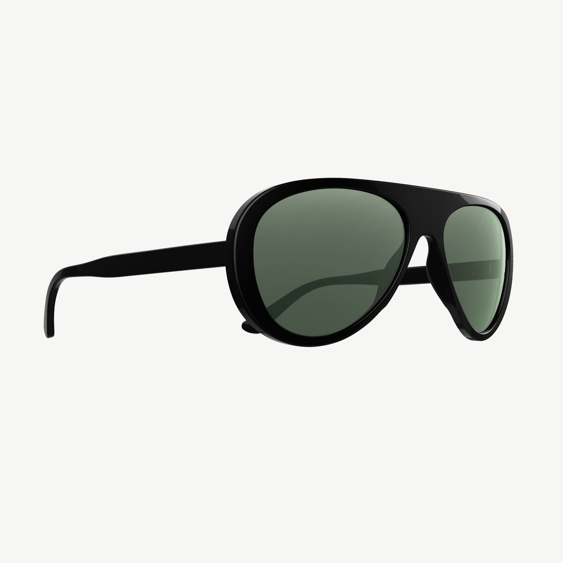 Surf Aviators polarized retro 70s-inspired sunglasses from VALLON with green lenses