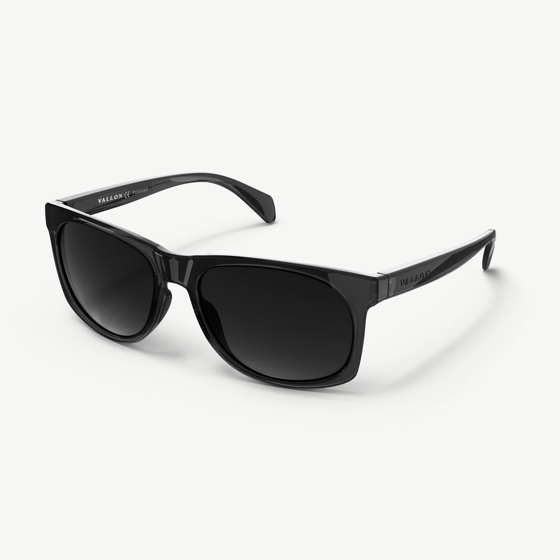 Side view of Ventures sports sunglasses in Black with V52 performance optics and sustainable lightweight frame