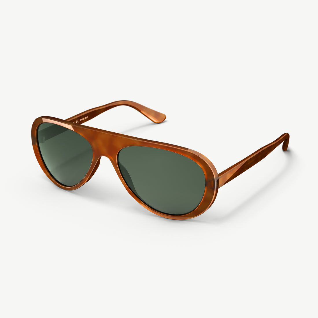 Side view of Surf Aviators sunglasses from VALLON available with prescription (Rx) lenses in tortoise