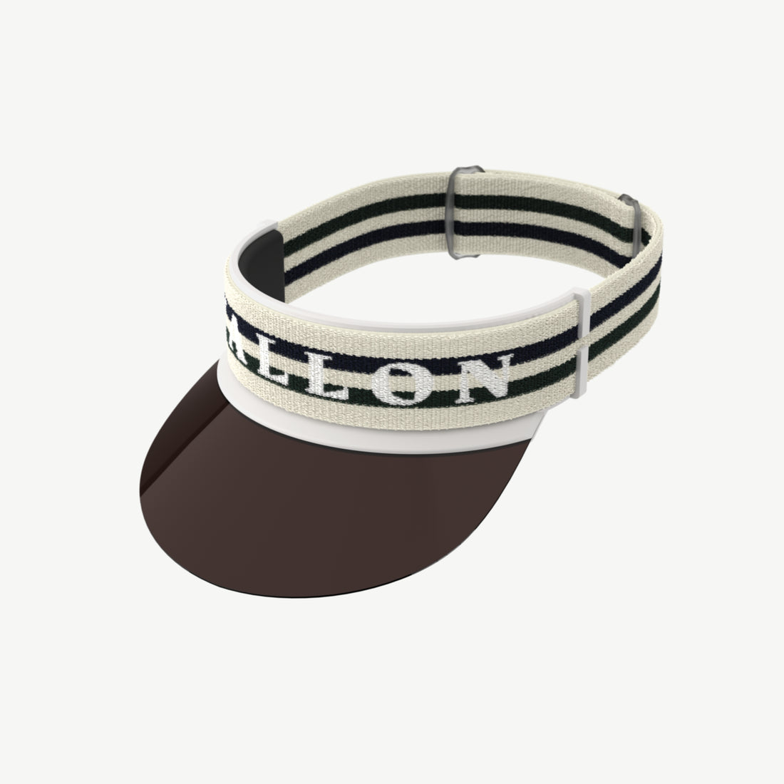 VALLON Vizor 70s-inspired sun protective visor in off-white