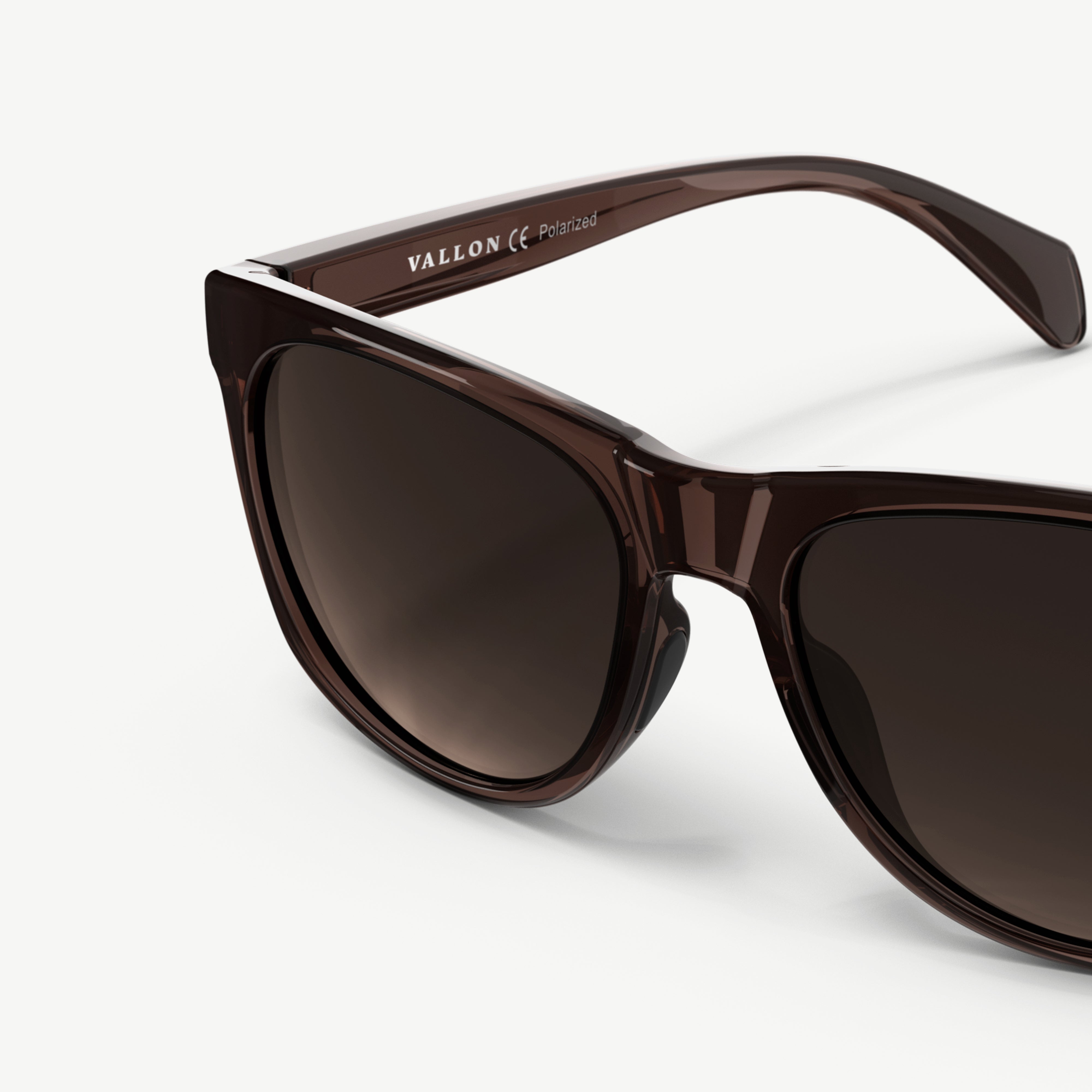 Close up of VALLON Ventures sunglasses' sustainable frames