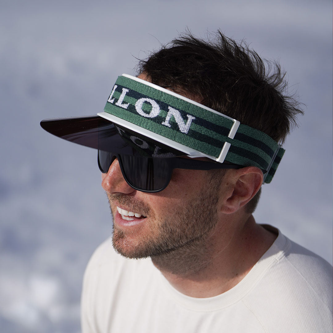 Man wears VALLON Vizor for sports pursuits