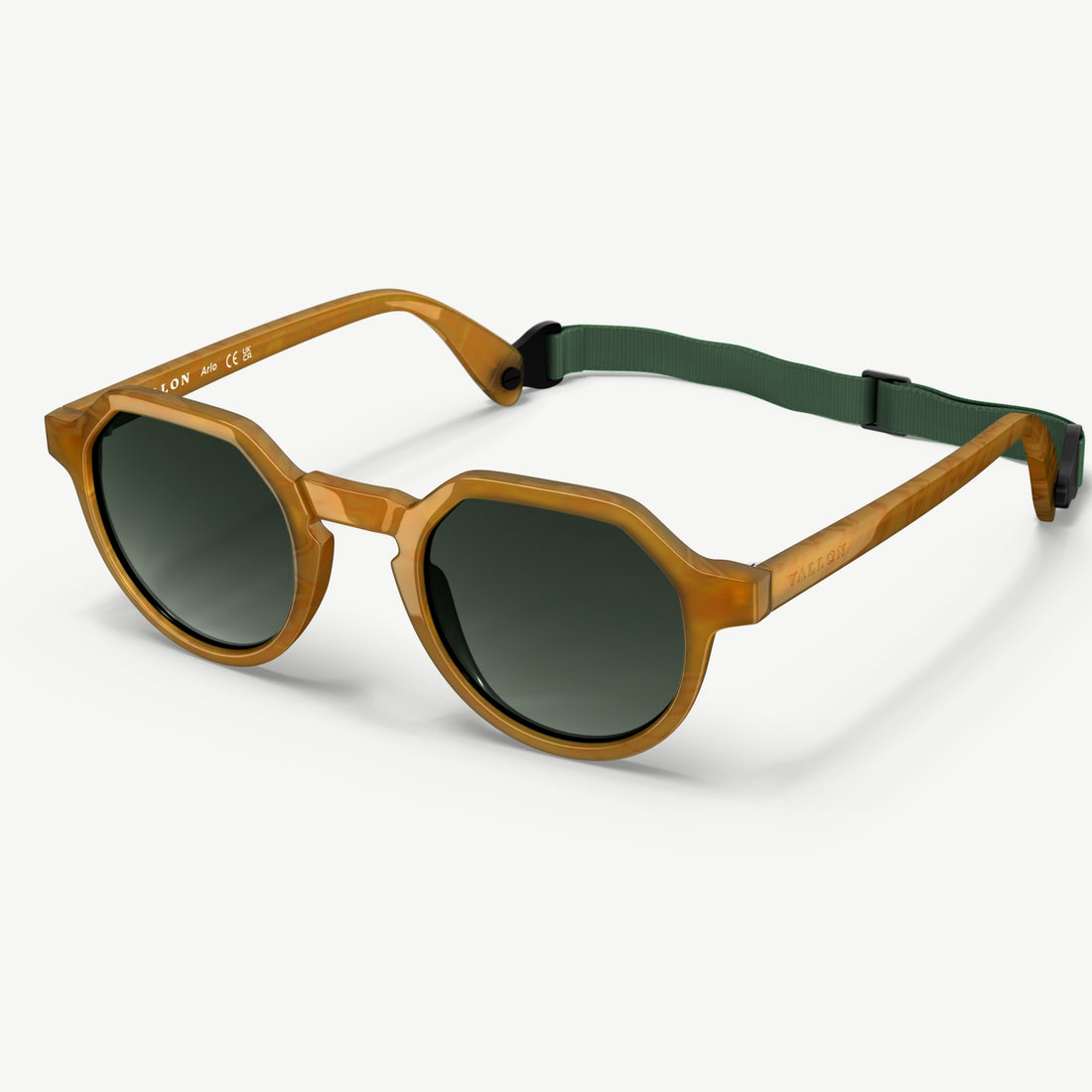 VALLON Arlo sunglasses in Horn panto-style silhouette
