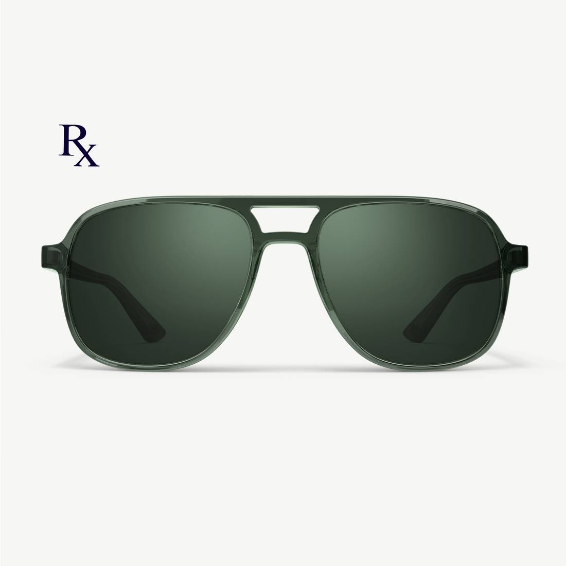 Howlin' bestselling aviator sunglasses from VALLON with prescription (Rx) lenses in green