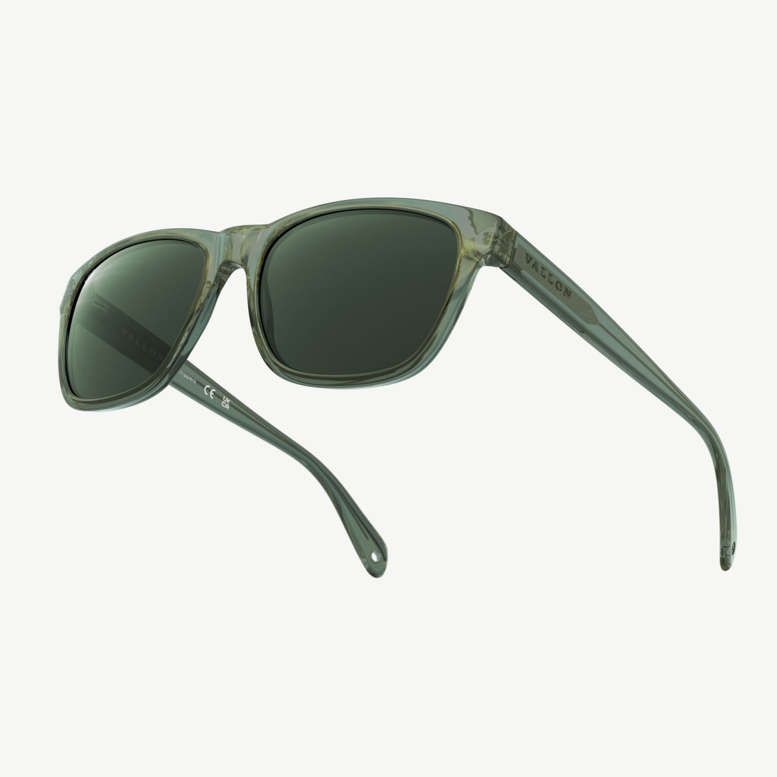 Daytrippers polarized 60-inspired sunglasses from VALLON in Green with premium acetate frame