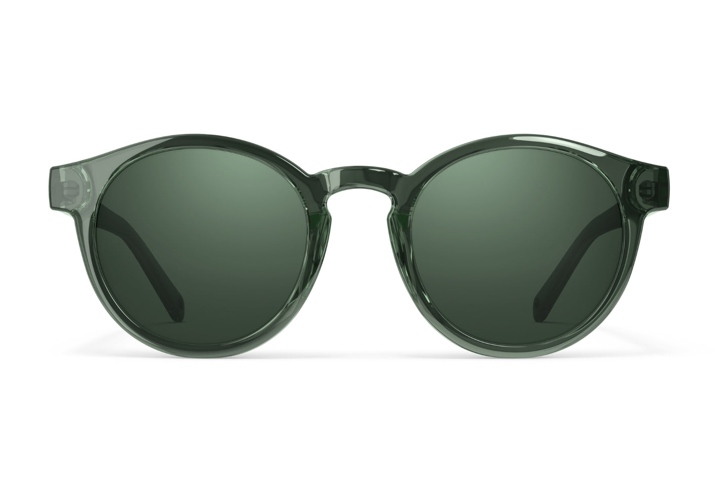 Waylons Green round and polarized sunglasses by VALLON
