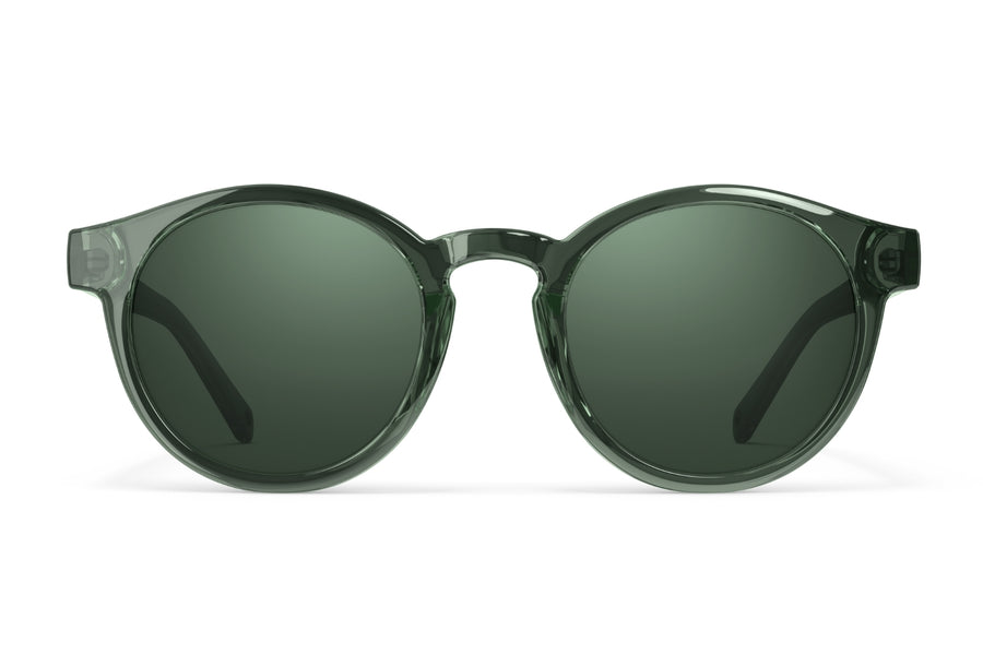 Waylons Green round and polarized sunglasses by VALLON