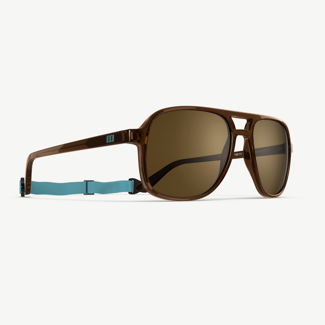 VALLON Topo Edition Howlin' sunglasses with V52 optics and teal headstrap