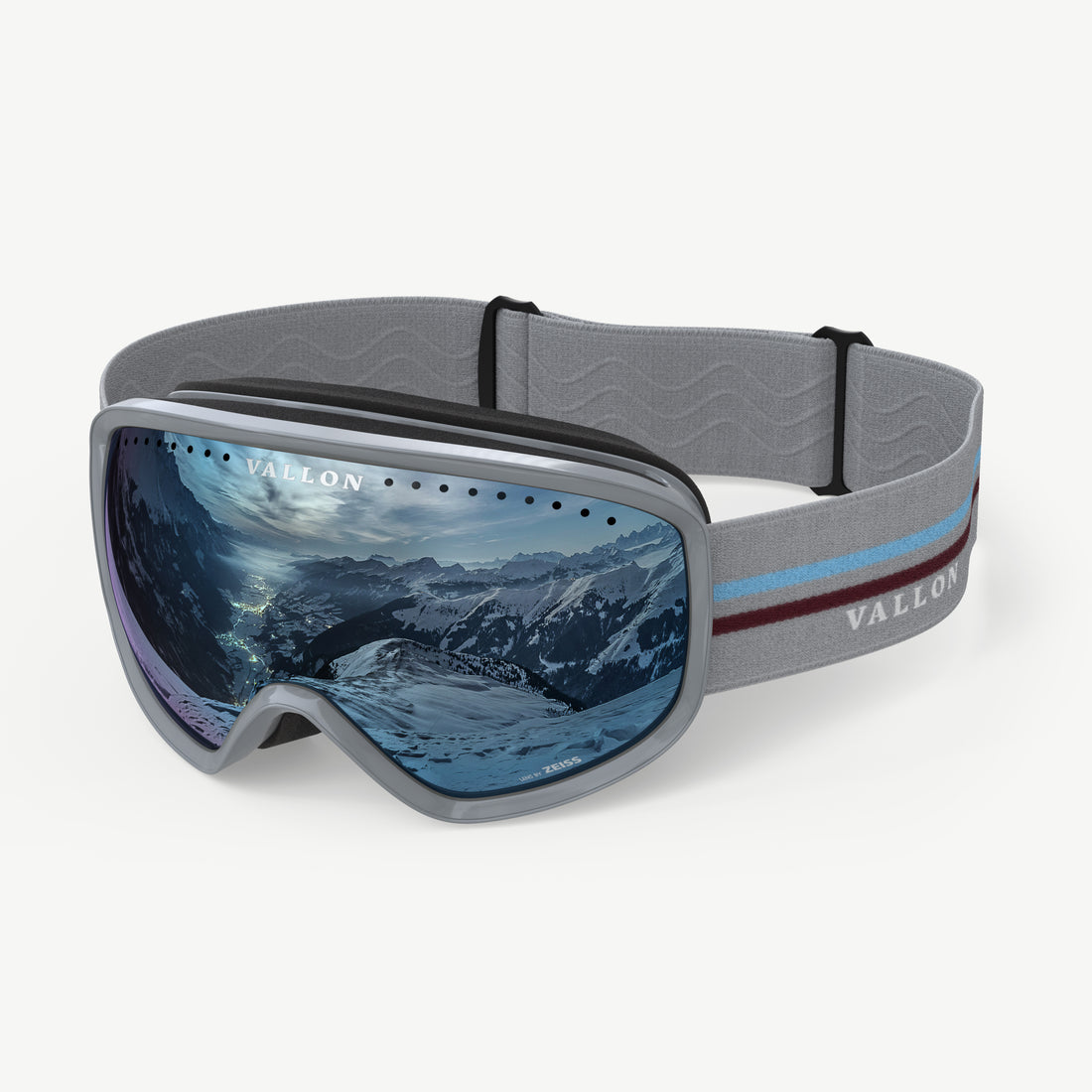 Side view of High-performance Freebirds ski goggles from VALLON with ZEISS lens