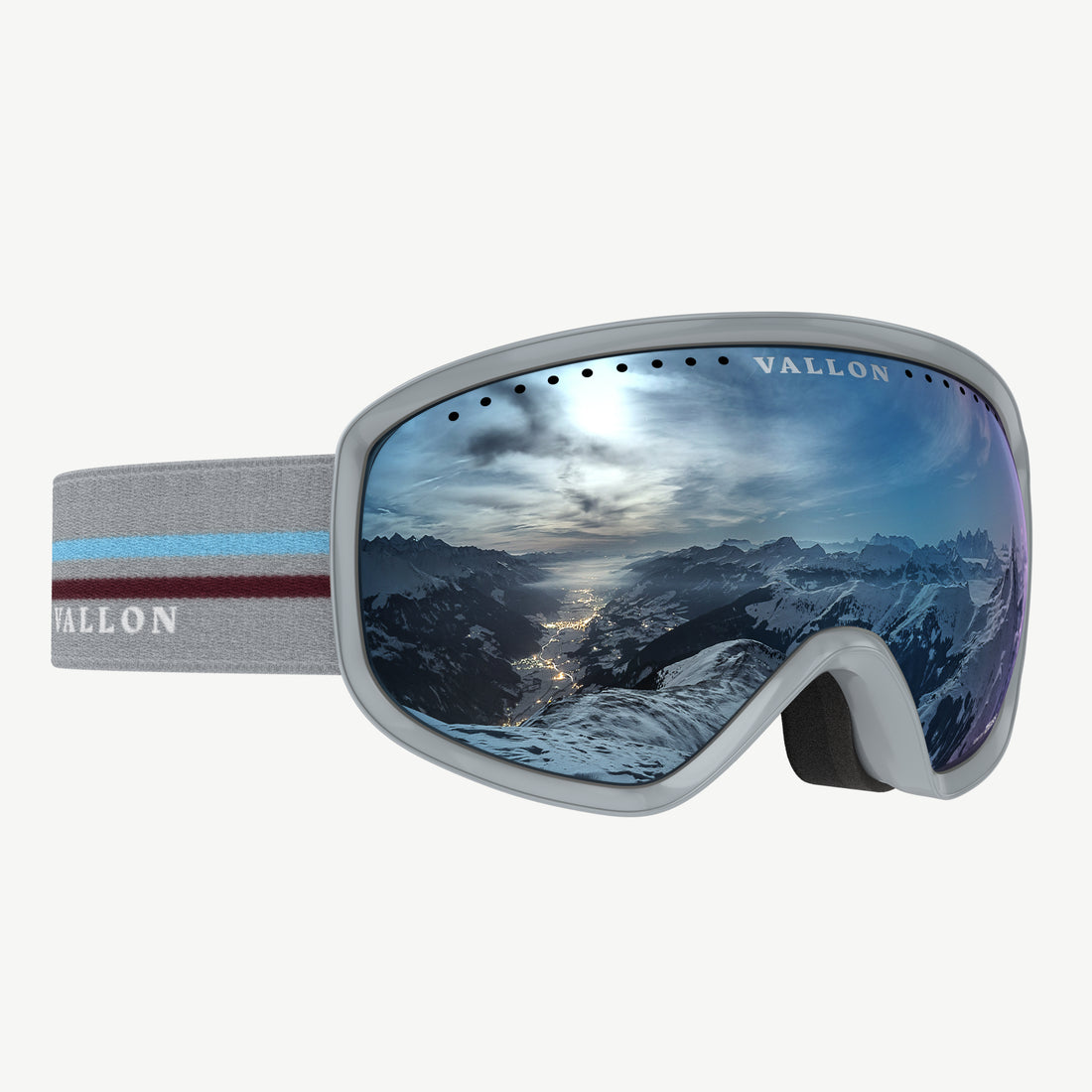 Retro-inspired high performance Freebirds ski goggles from VALLON with ZEISS lens